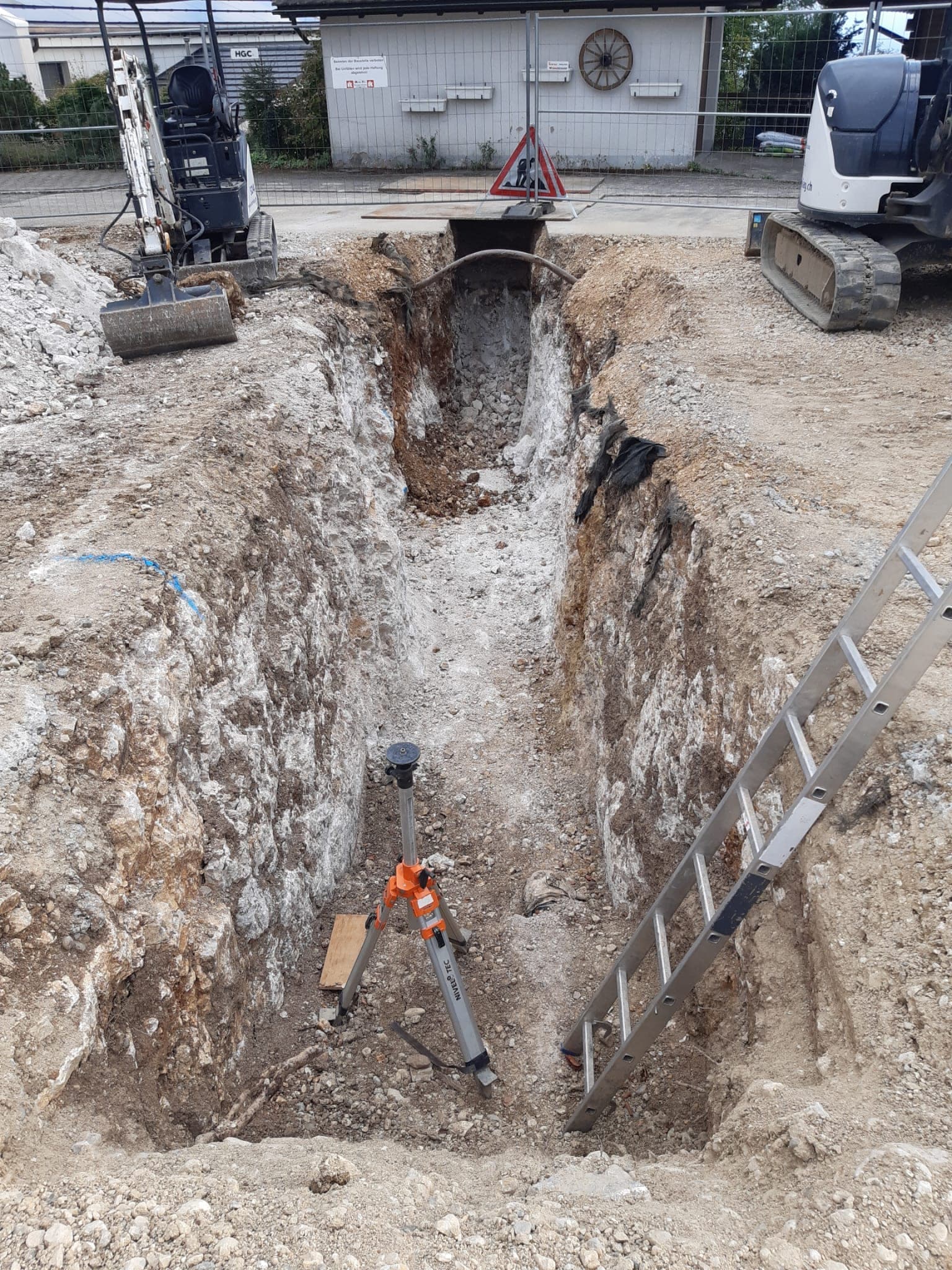 Reprise du chantier — tranchées de raccordement — 11 septembre 2026